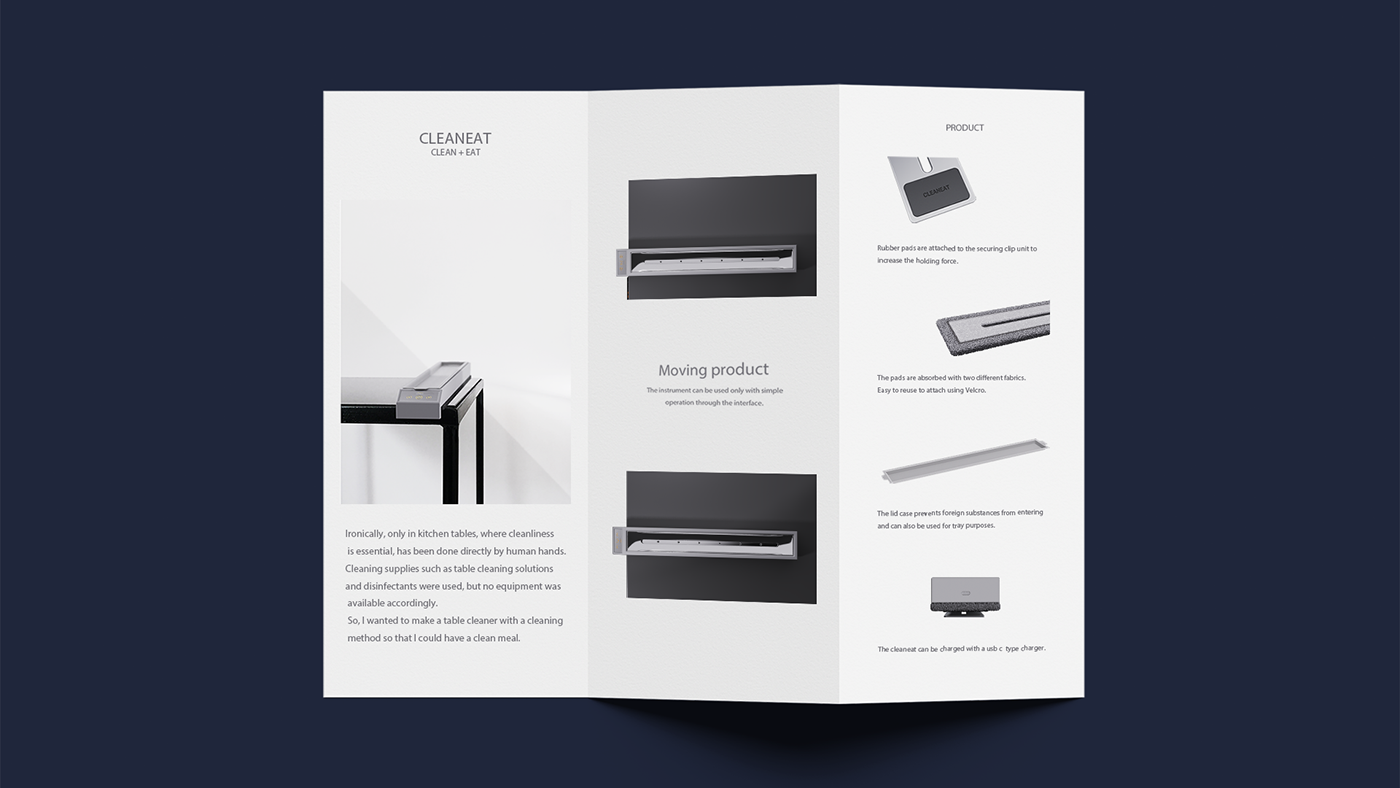 CLEANEAT，Cleaning agent，Cleaning tools，product design，