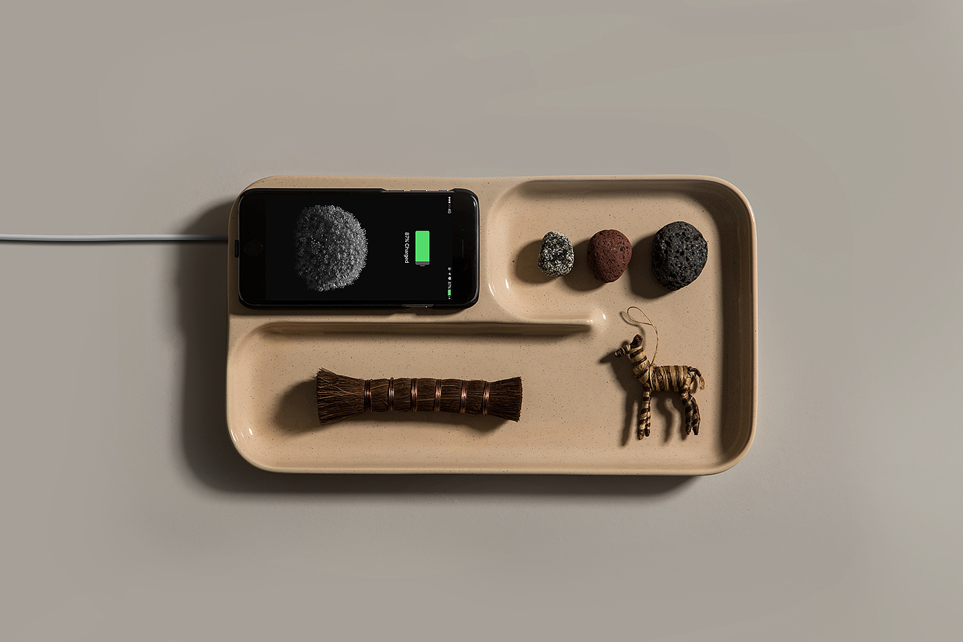 ceramics，Tray，Wireless charging technology，