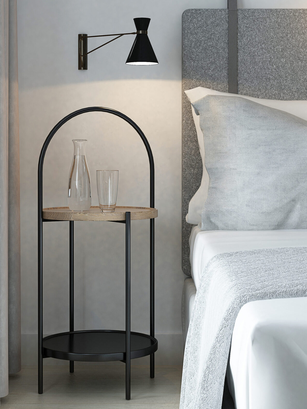 bedside cupboard，Marble，Minimalism，modern，