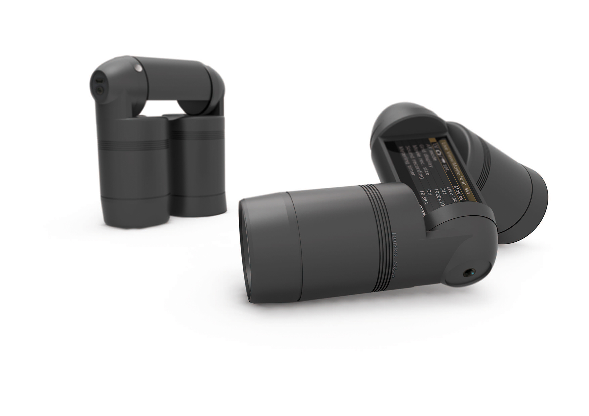 video camera，Double lens，handle，Double lens，Compact，Duplex360，