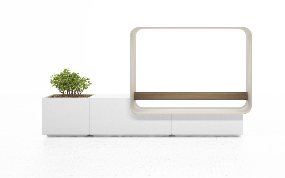 Outdoor furniture，mirror，chair，concrete，