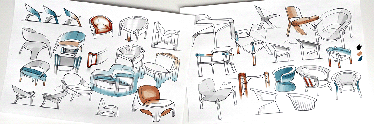 chair，furniture，sketch，Art，