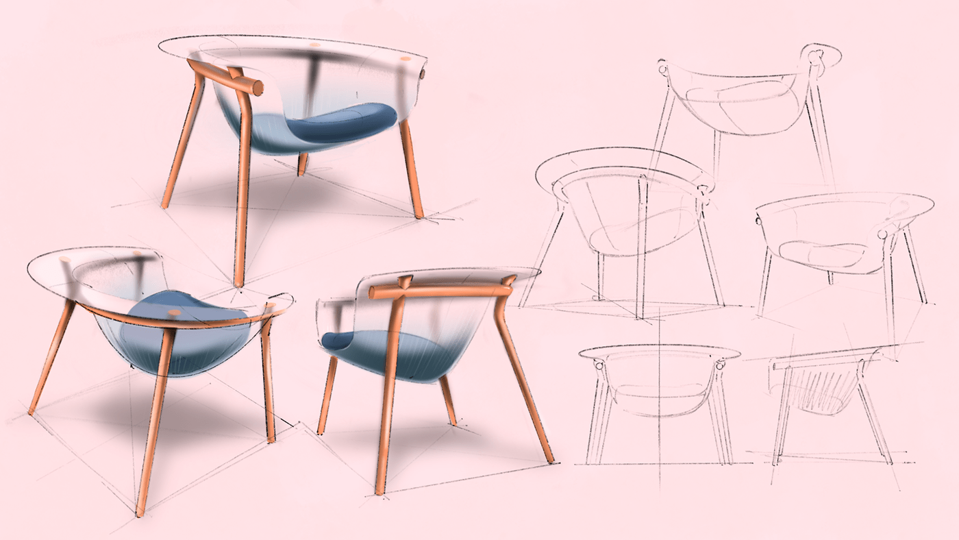 chair，furniture，sketch，Art，