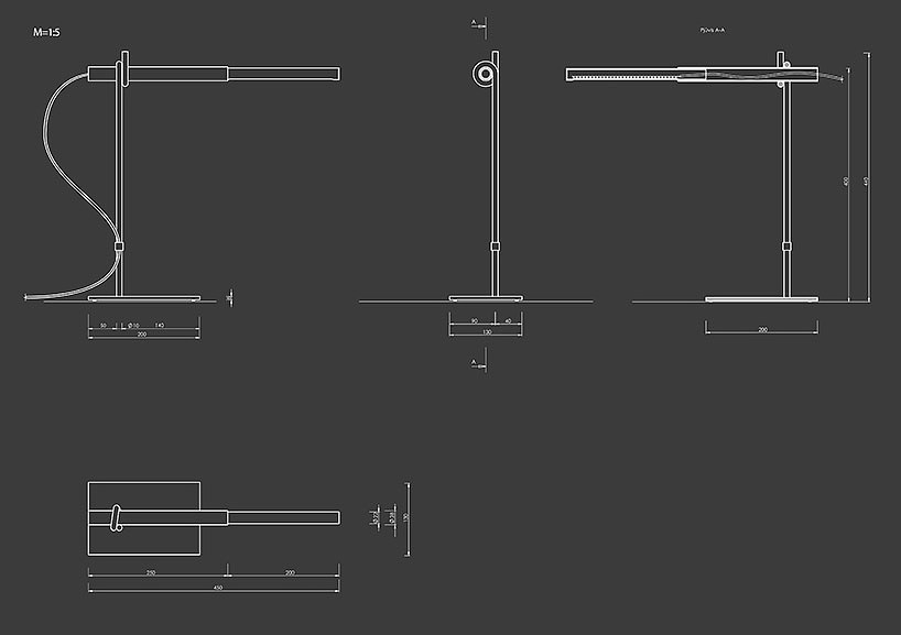 2015design，Desk lamp，simple，Control intensity and direction，tan，lamp，