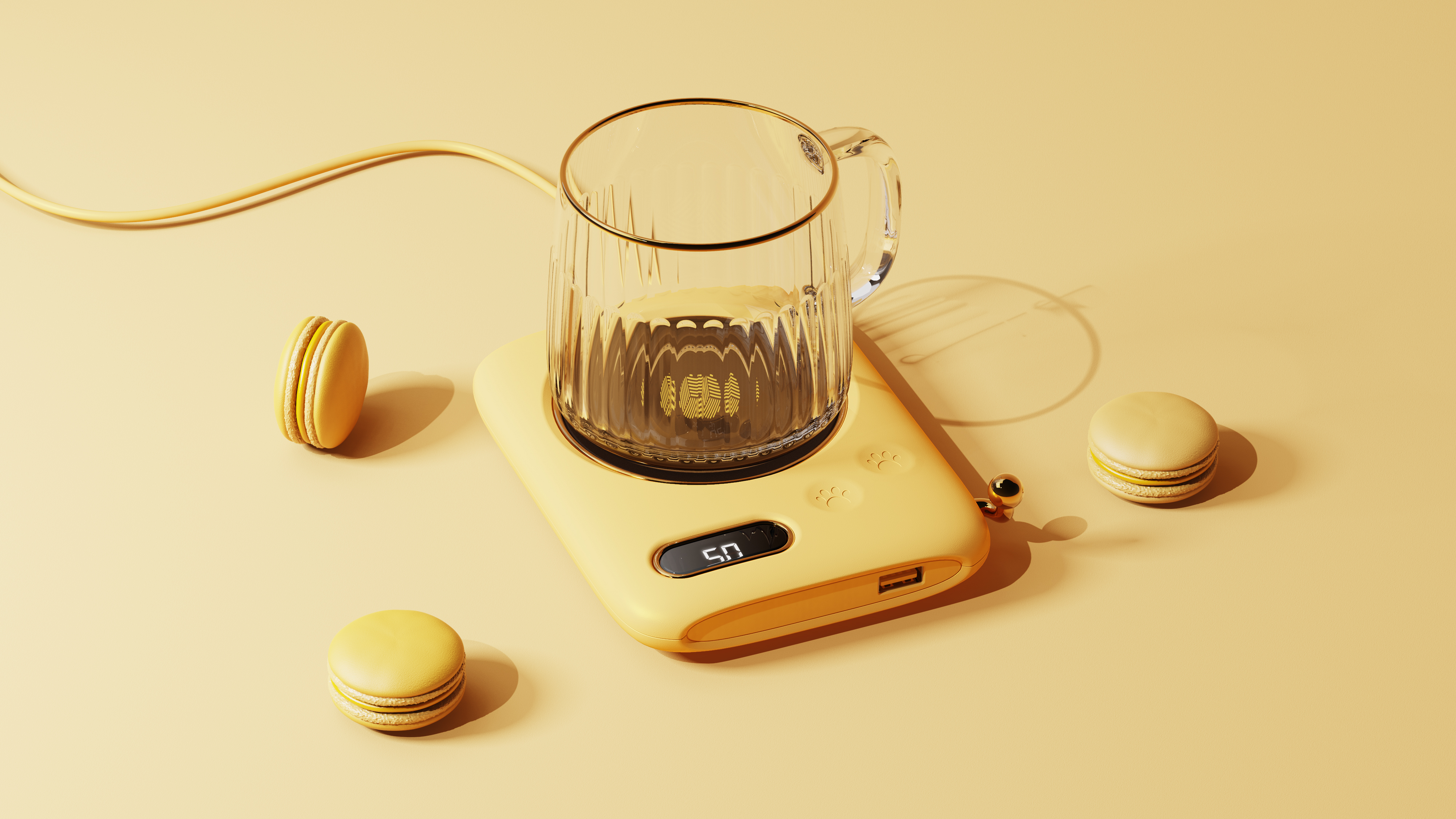 industrial design，Appearance design，Product rendering，Insulation coaster，