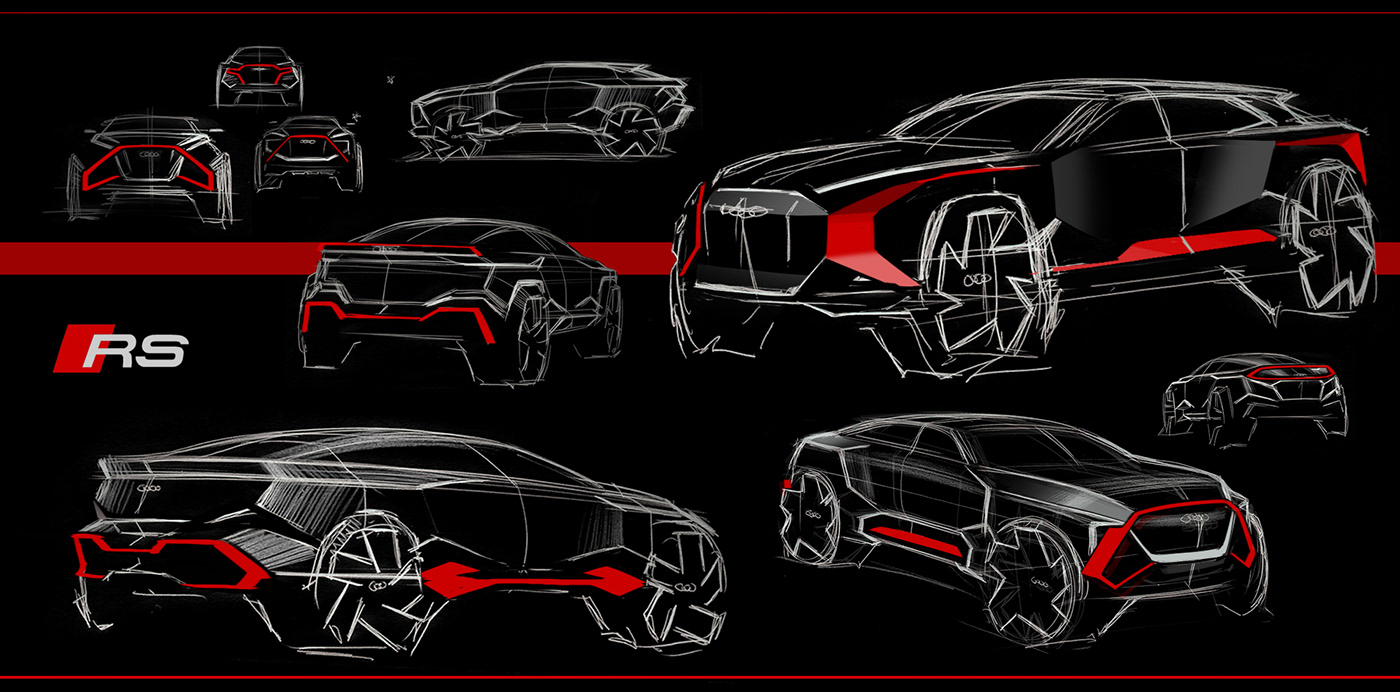 Audi h-tron Glaciah，automobile，audi，vehicle，