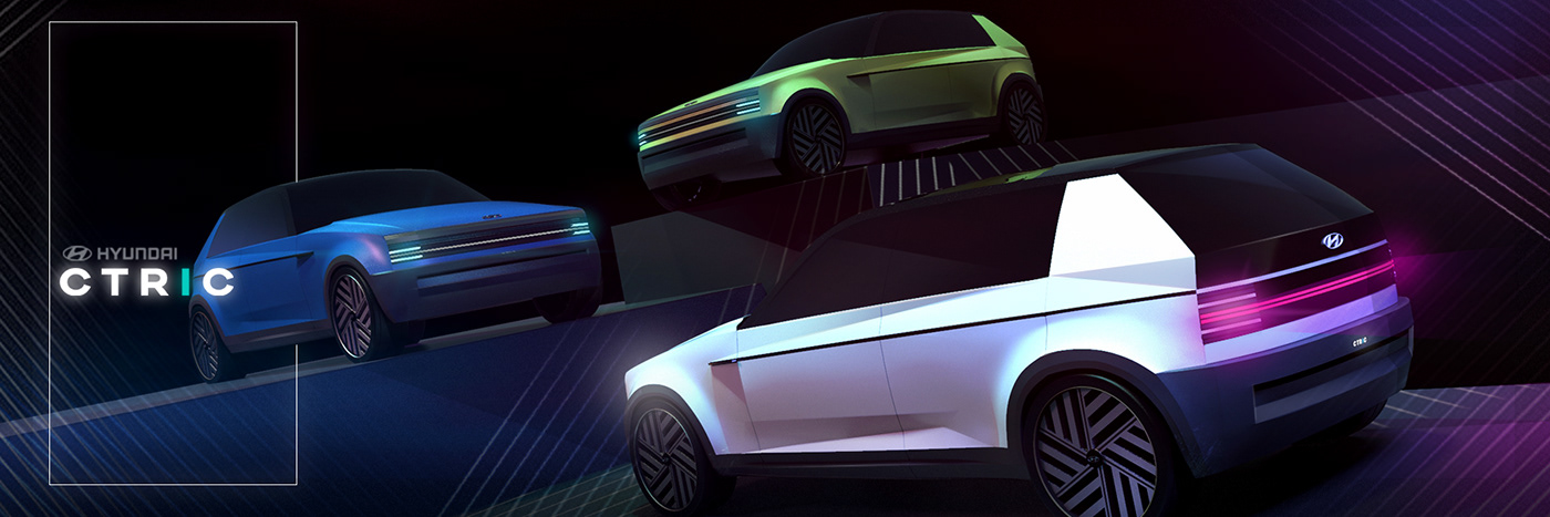 automobile，vehicle，modern，HYUNDAI CTRIC，