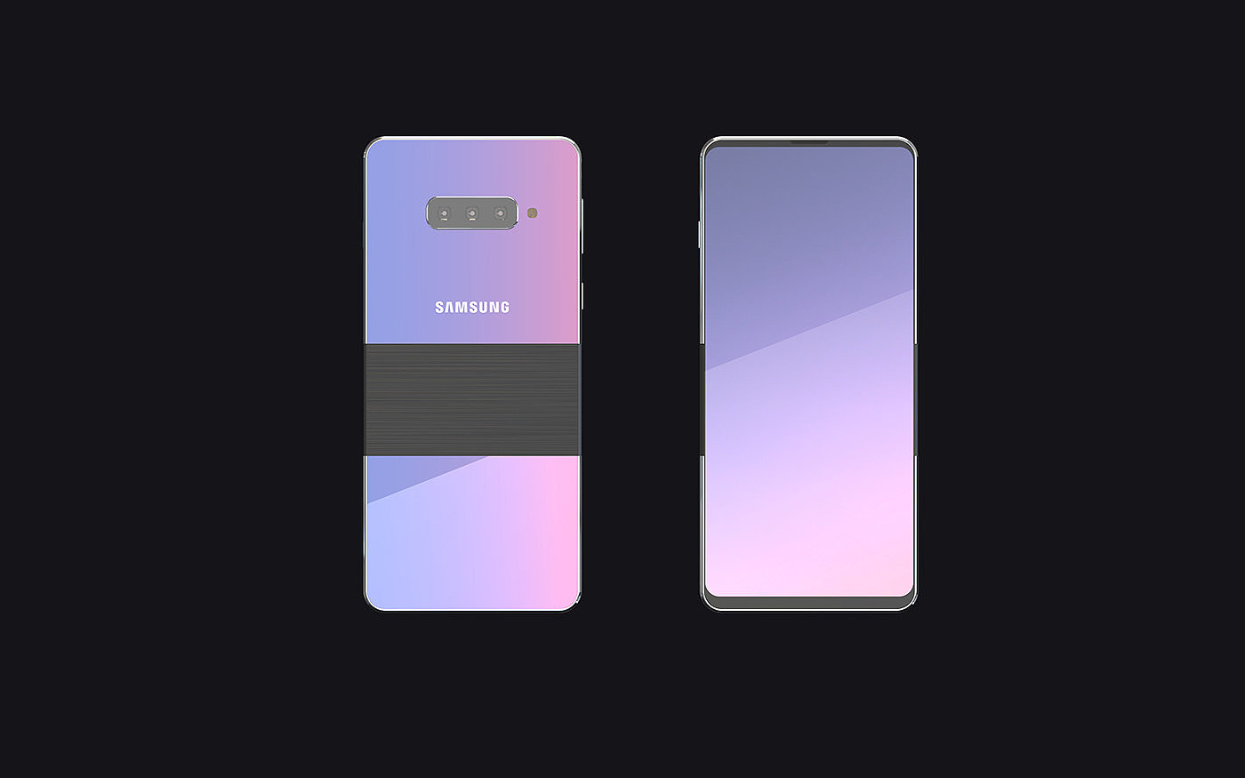 Galaxy Fold 2，conceptual design，mobile phone，Electronics，