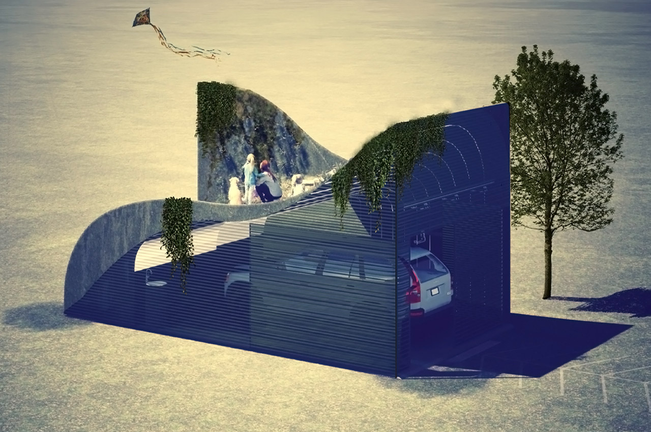 Hill House，Green roof，villa，Architectural design，