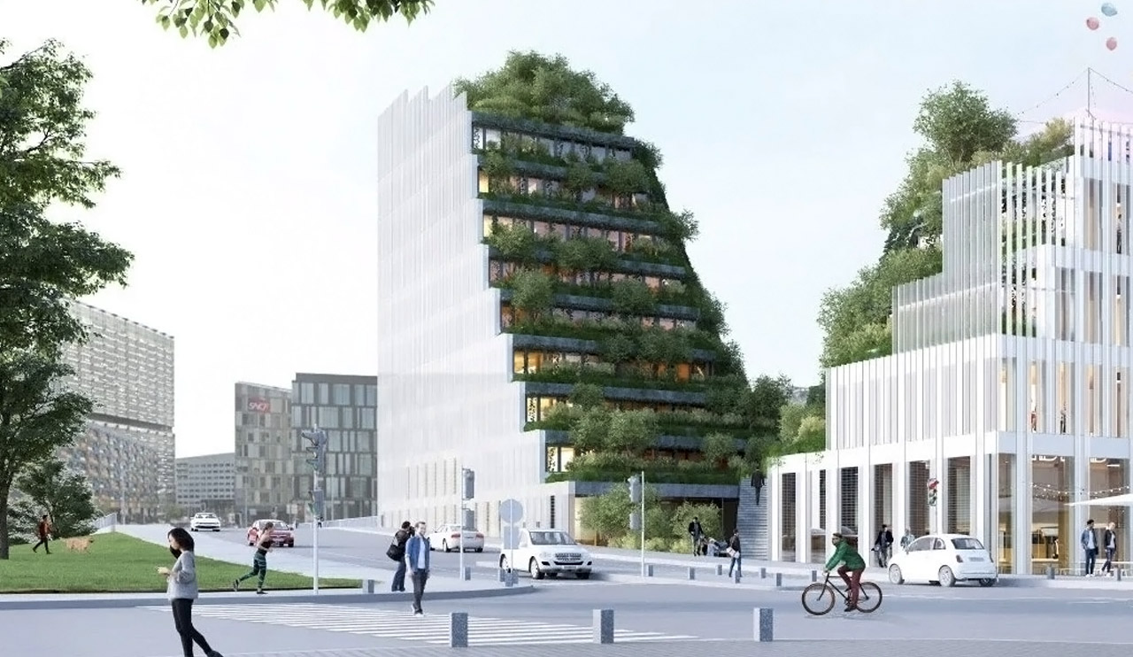 Hill House，Green roof，villa，Architectural design，