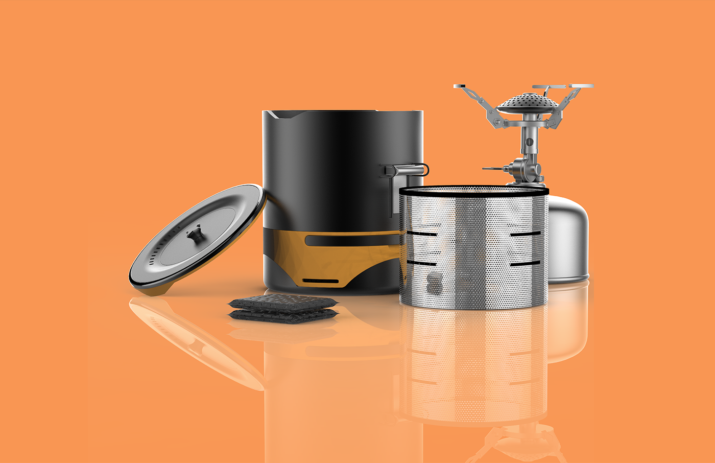 Chinese designer，yilei cai，outdoors，cooker，