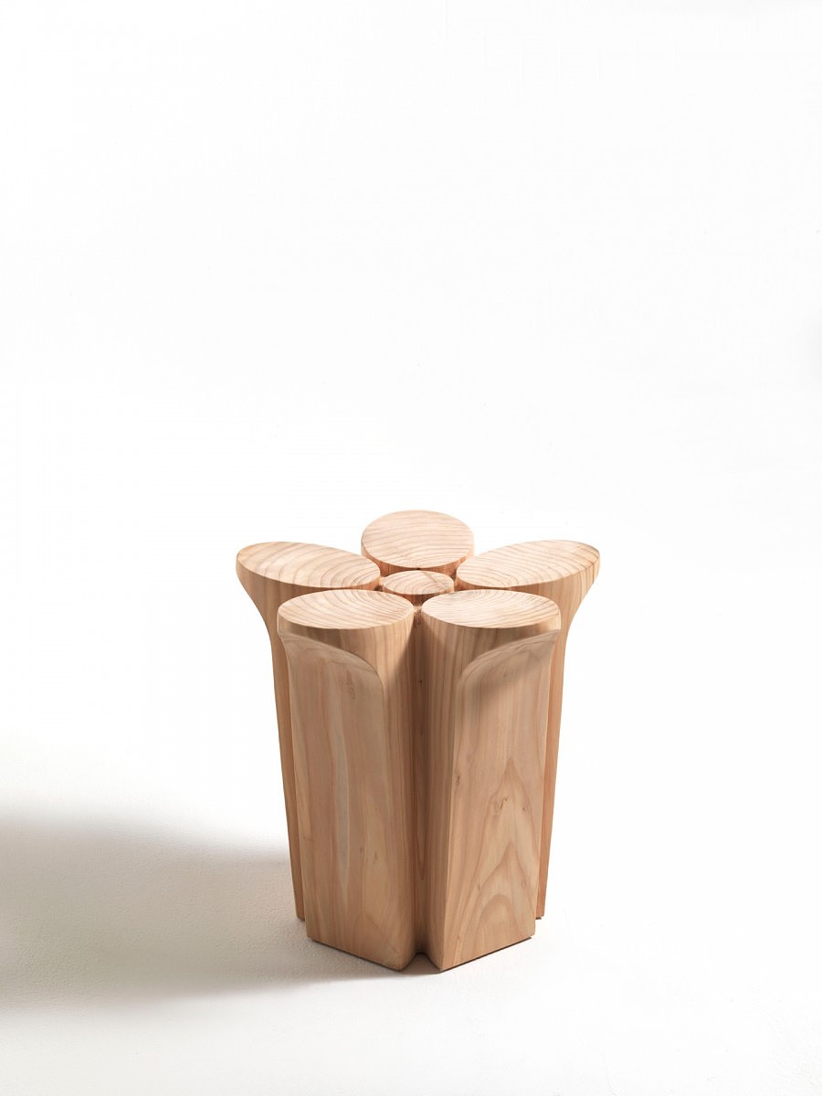 Karim，wood，stool，