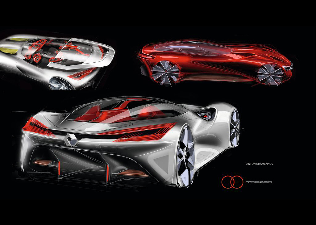 renault，wacom ，Hand drawn，Cool，