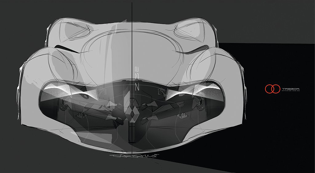 renault，wacom ，Hand drawn，Cool，