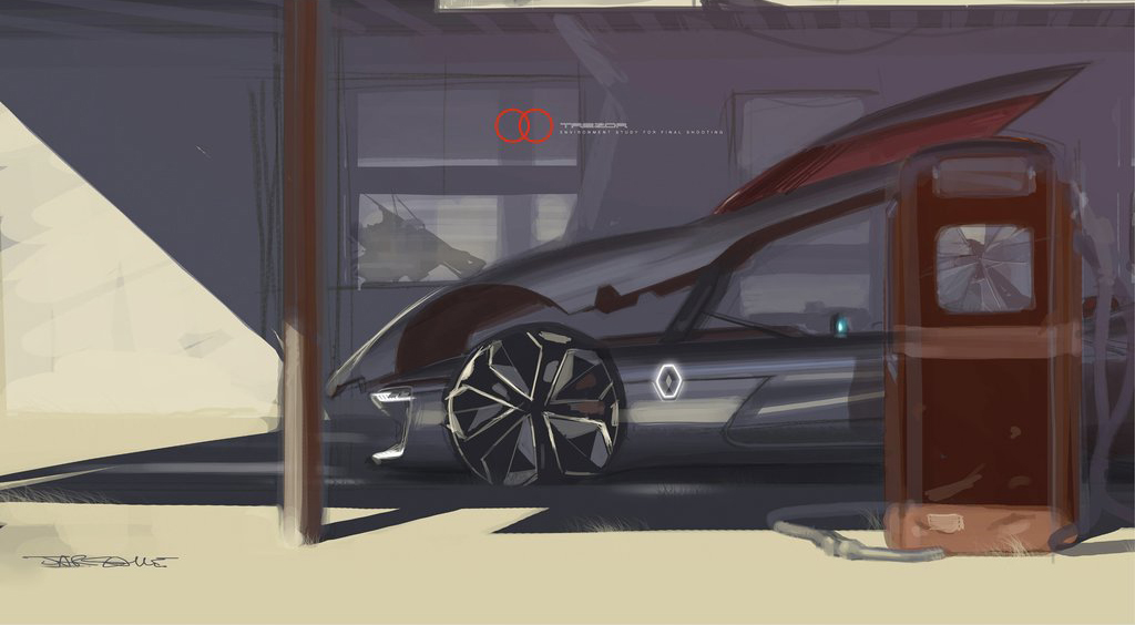 renault，wacom ，Hand drawn，Cool，