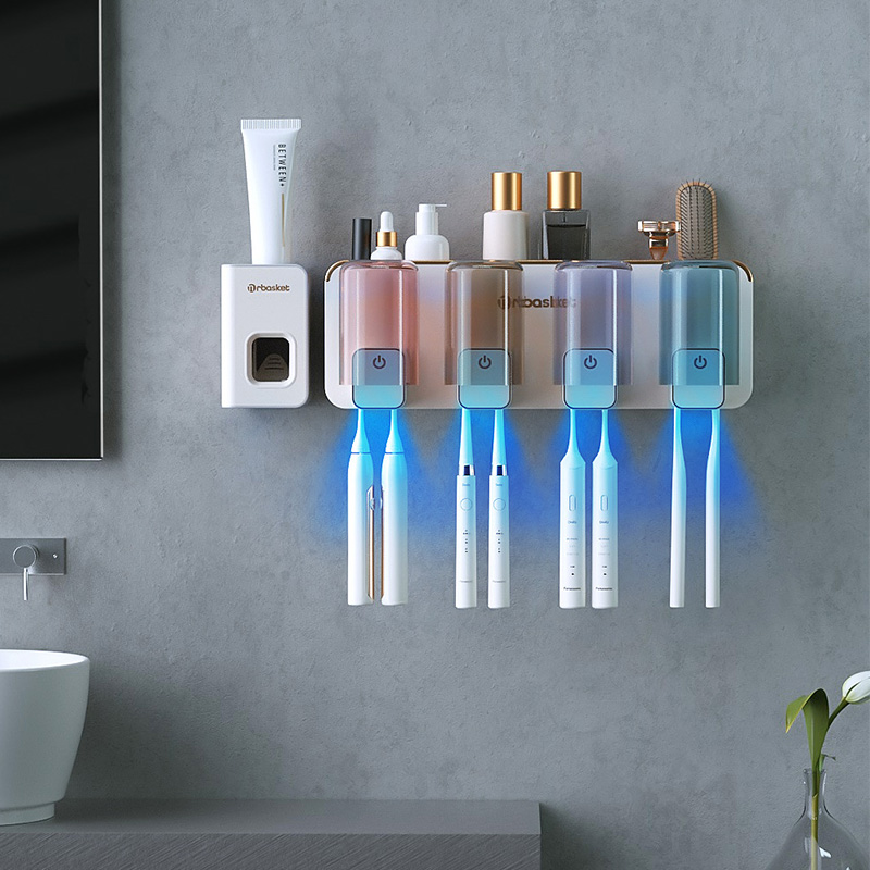 Storage rack，Sterilized toothbrush holder，