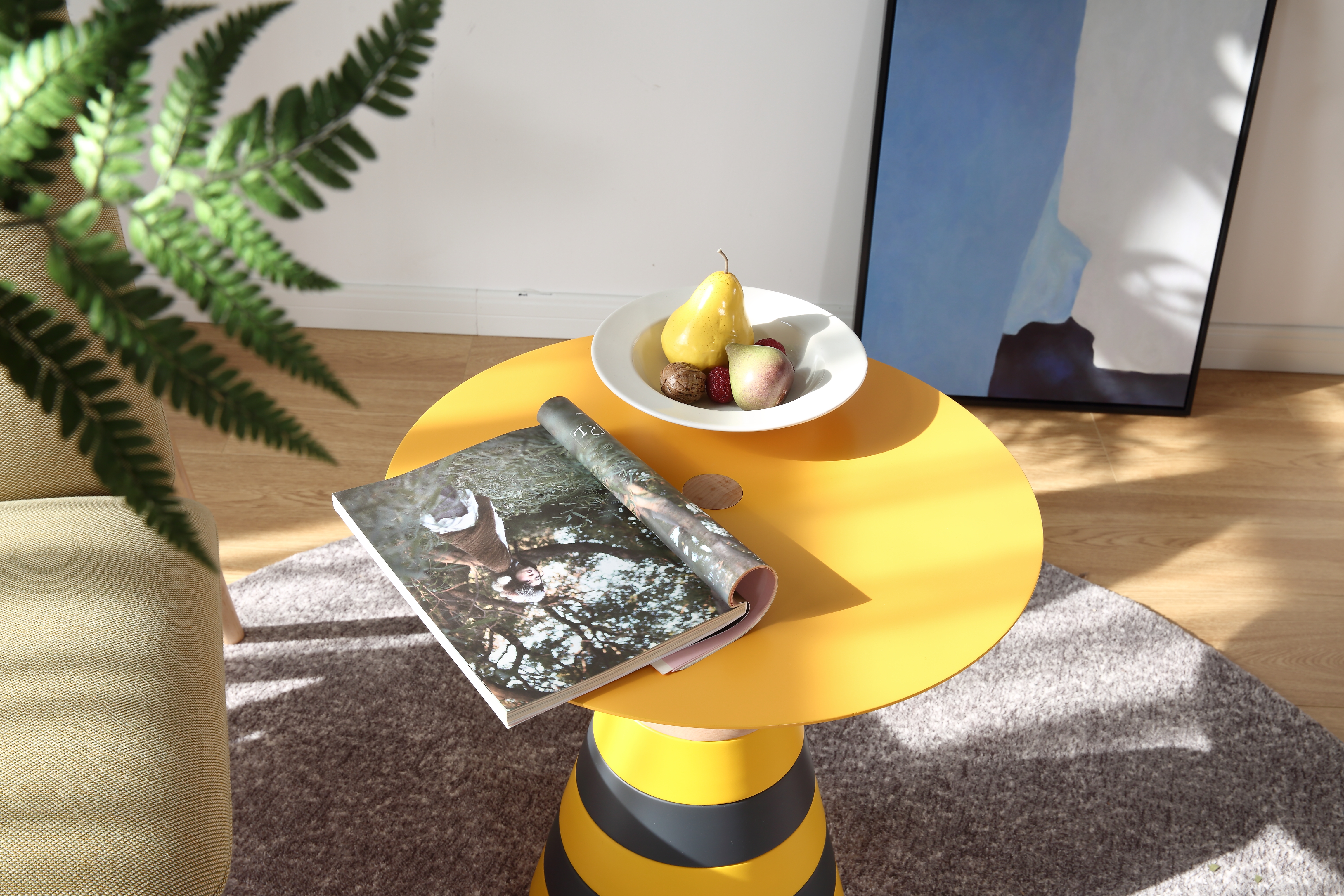 tea table，Side table，Northern Europe，honeybee，Clover，Cure system，furniture，solid wood，