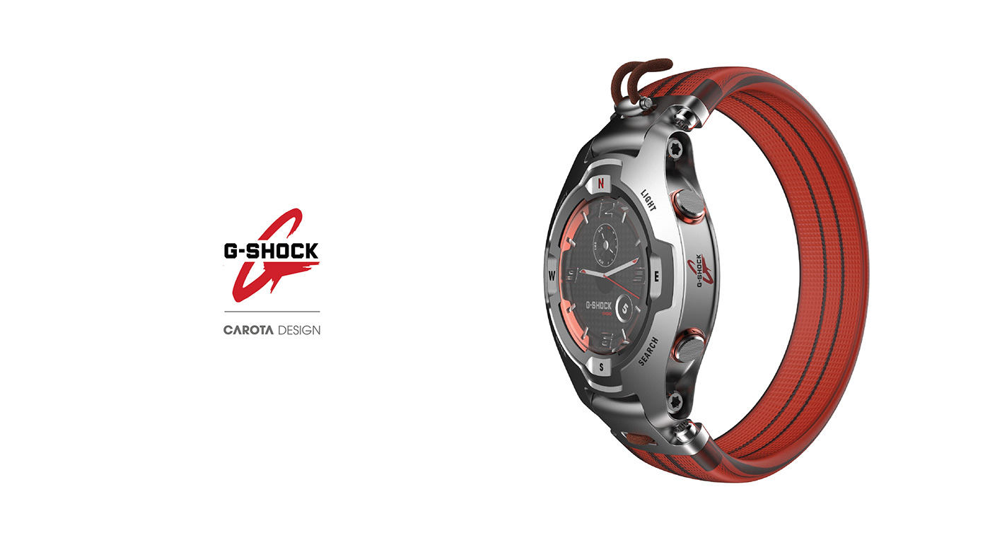 Wrist watch，G-Shock，Industrial wind，fashion，product design，