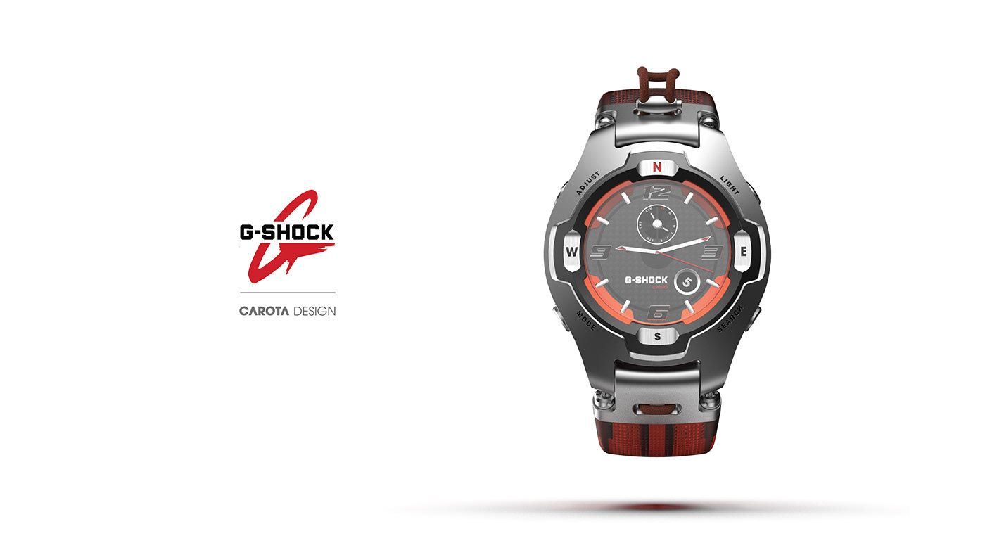 Wrist watch，G-Shock，Industrial wind，fashion，product design，