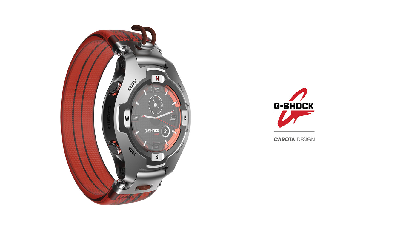 Wrist watch，G-Shock，Industrial wind，fashion，product design，