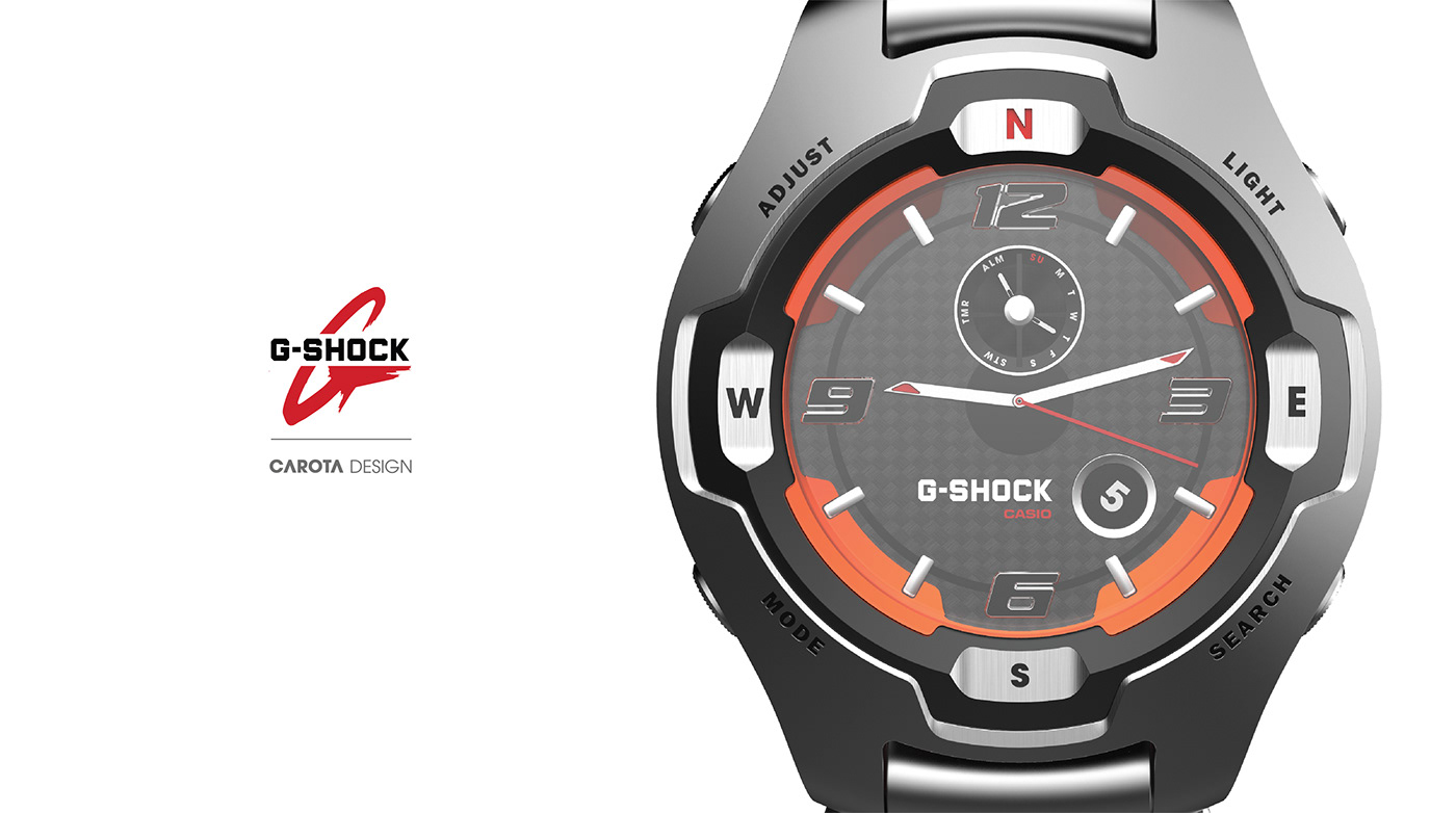 Wrist watch，G-Shock，Industrial wind，fashion，product design，