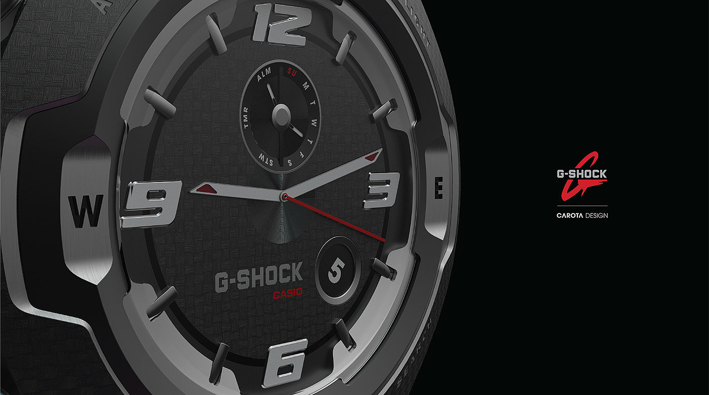 手表，G-Shock，工业风，时尚，产品设计，