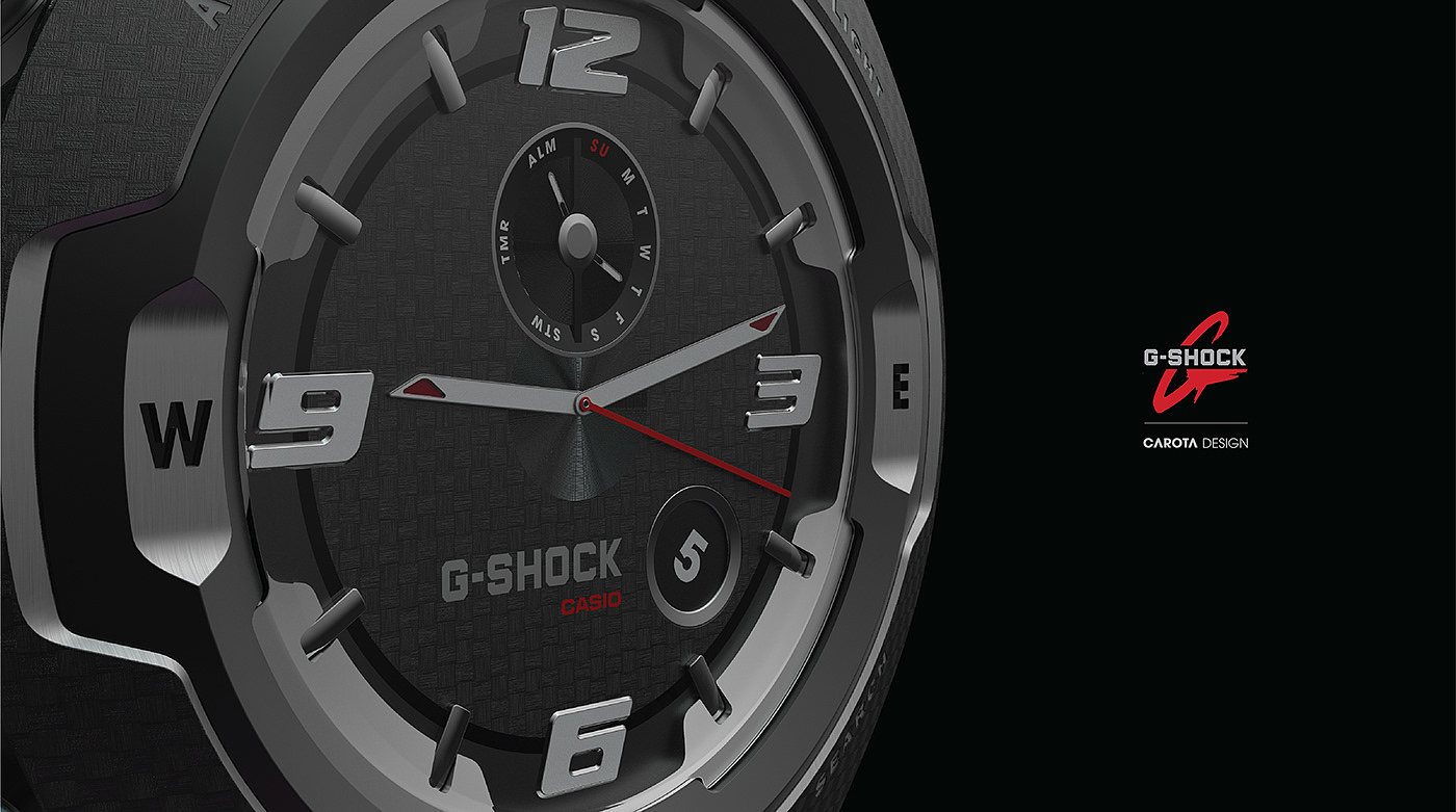 Wrist watch，G-Shock，Industrial wind，fashion，product design，