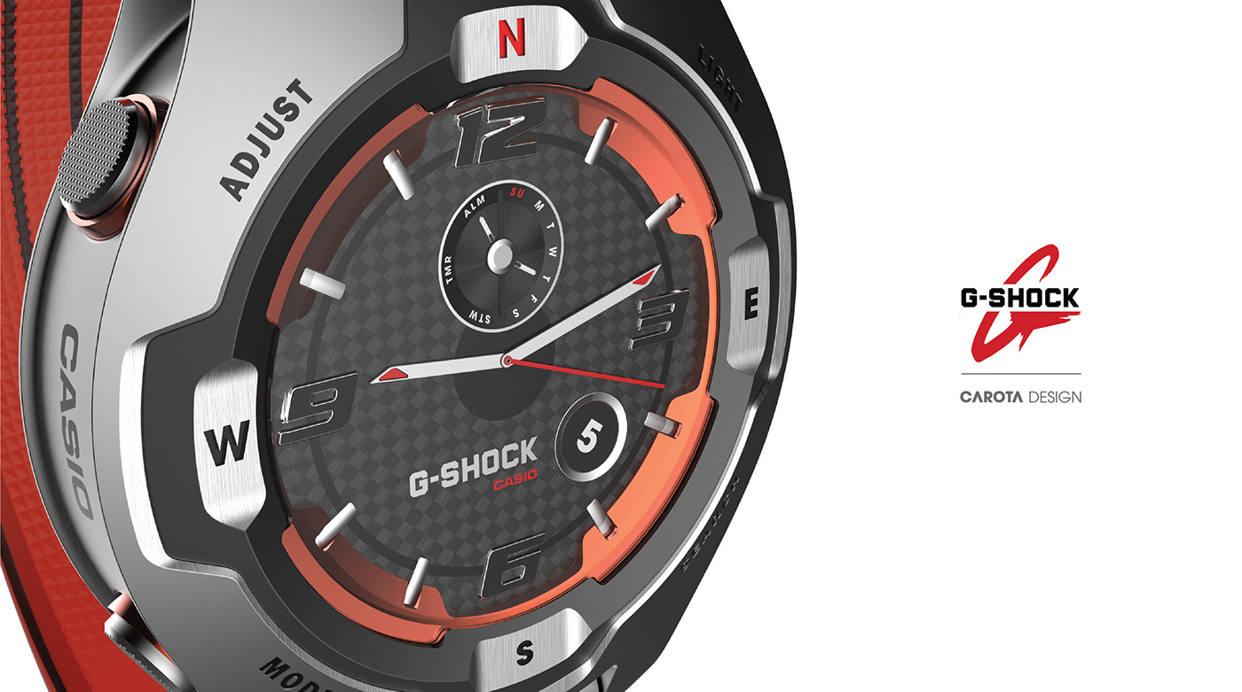 Wrist watch，G-Shock，Industrial wind，fashion，product design，