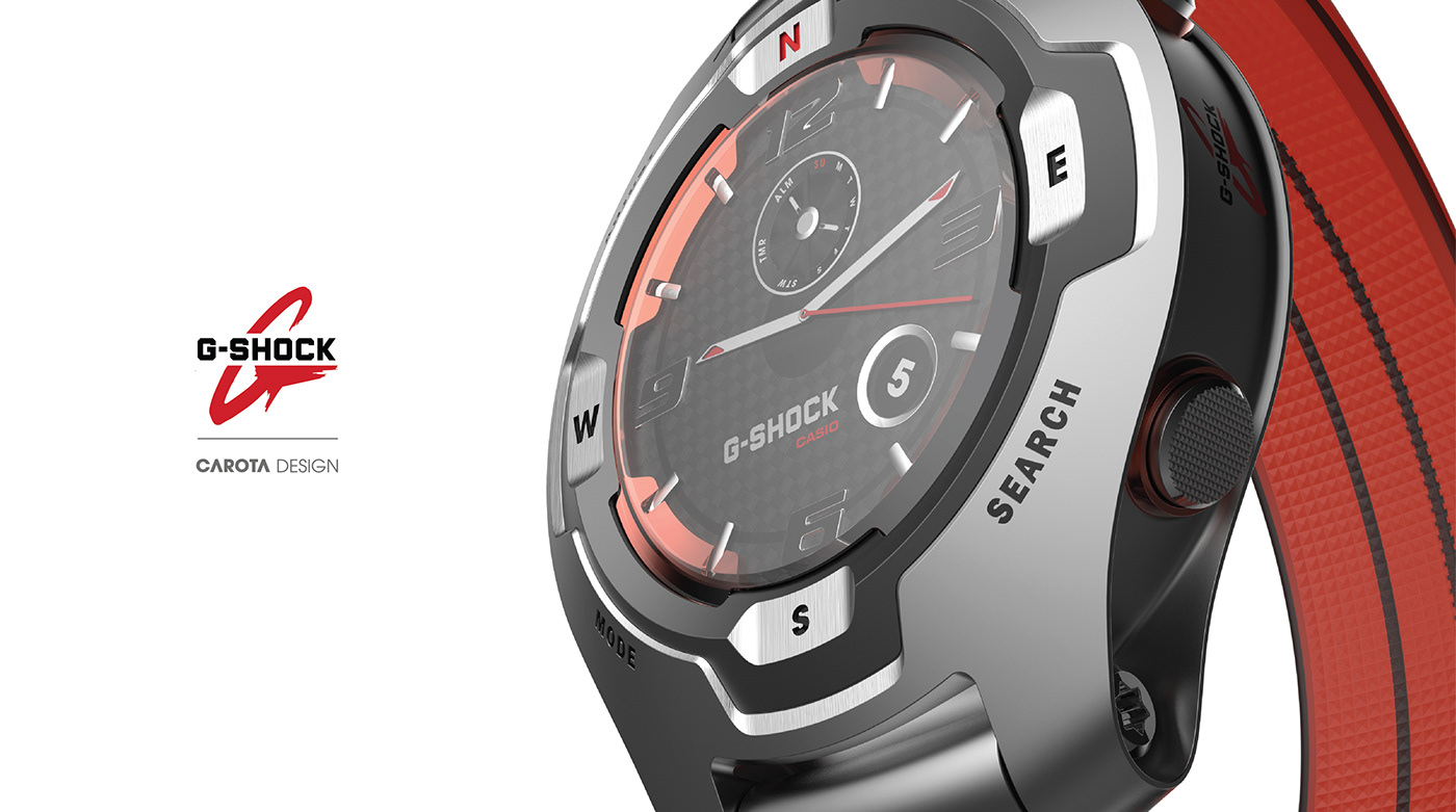 Wrist watch，G-Shock，Industrial wind，fashion，product design，