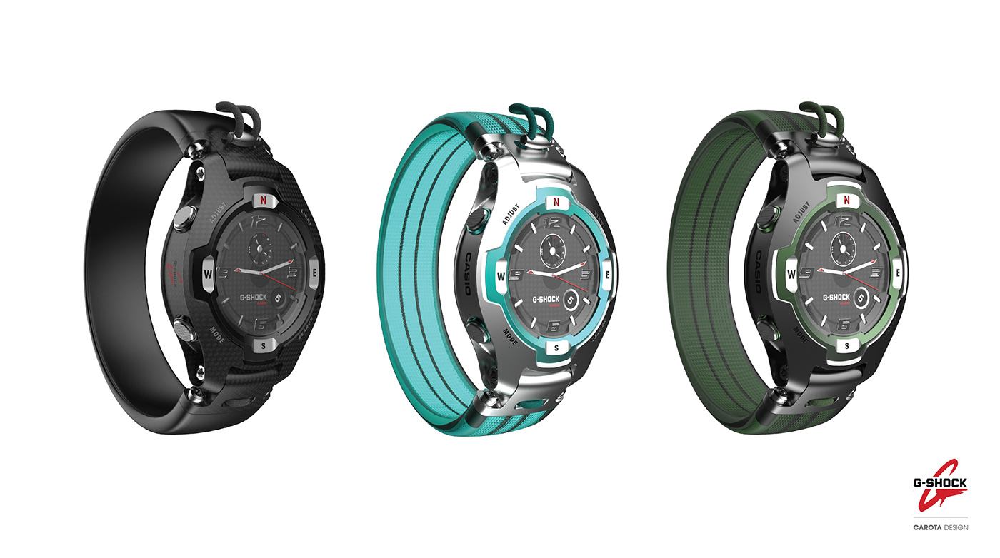 Wrist watch，G-Shock，Industrial wind，fashion，product design，