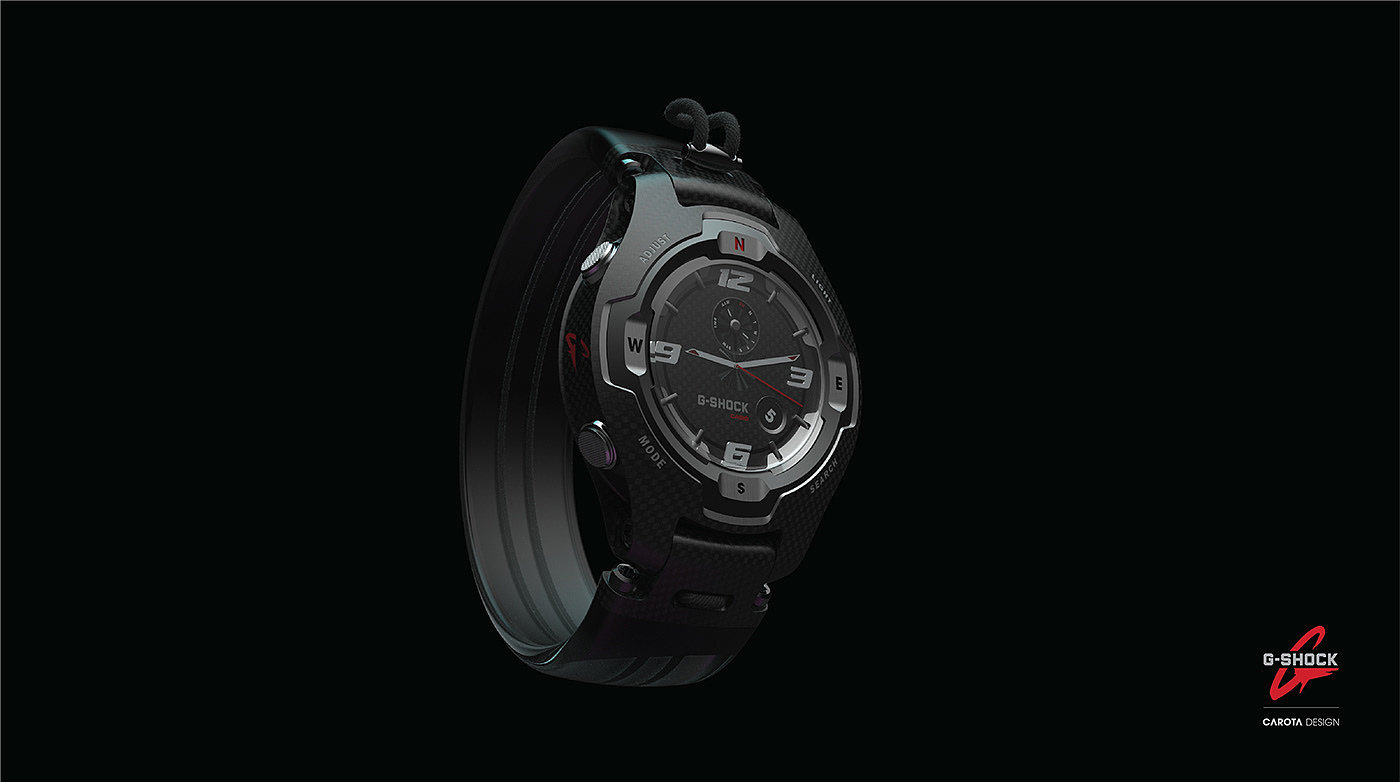 Wrist watch，G-Shock，Industrial wind，fashion，product design，
