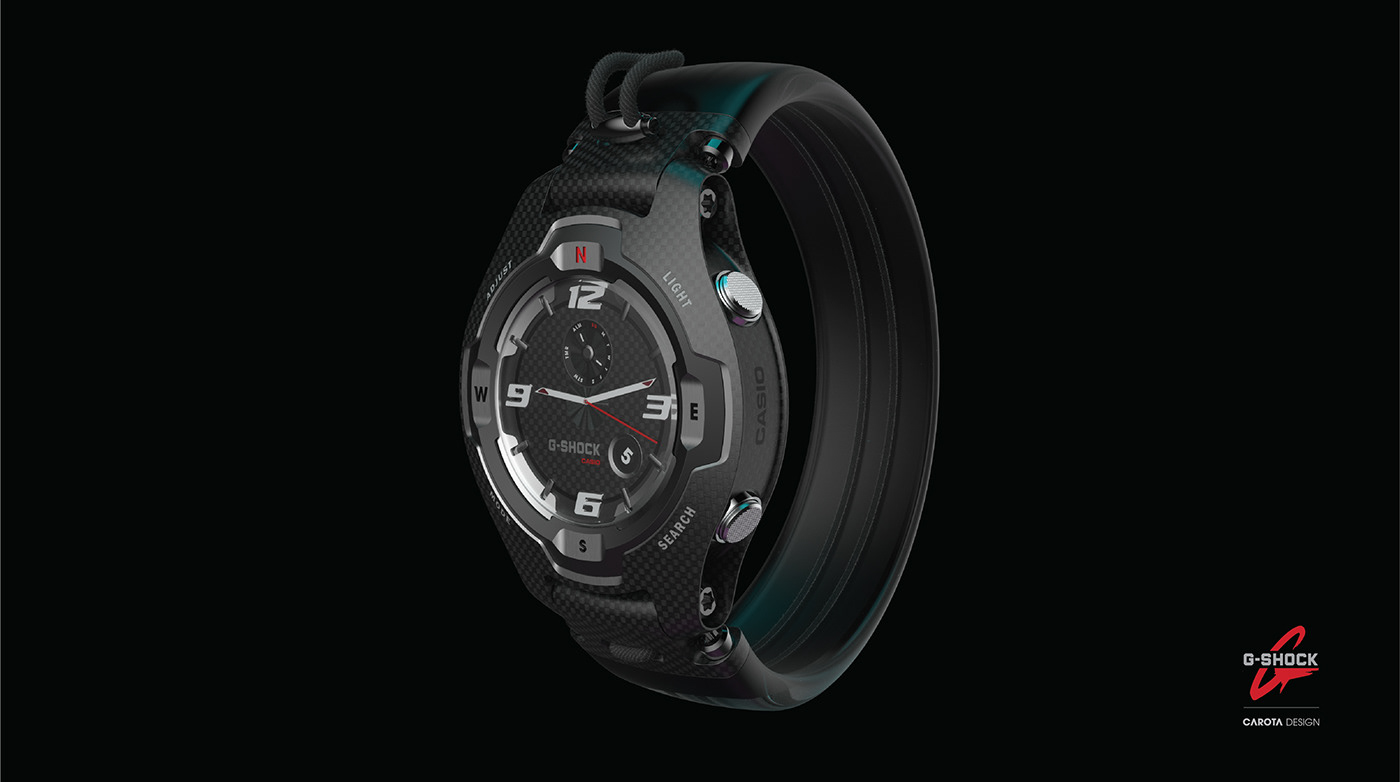 Wrist watch，G-Shock，Industrial wind，fashion，product design，