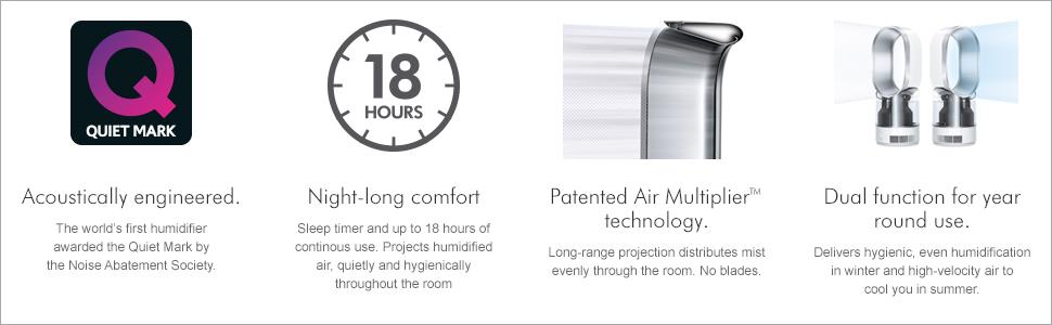 Dyson，AM10，0 silver white，Sterilizing humidifier，