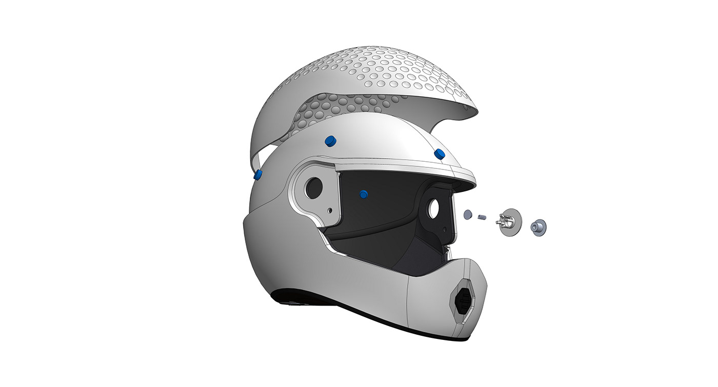 Louie Amphlett，LENZA ONE，Helmet design，motorcycle，Hearing impairment，Streamlined design，noise reduction，CFD (Computational Fluid Dynamics) test，