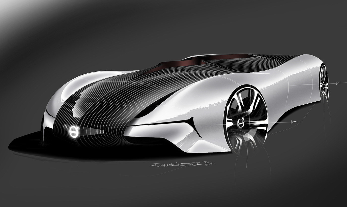 automobile，vehicle，Automobile design，curved surface，streamline，