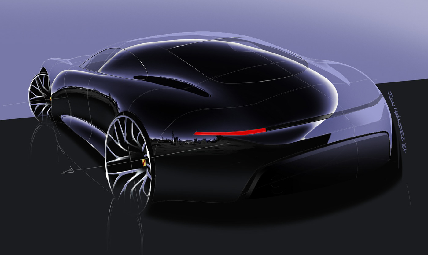 automobile，vehicle，Automobile design，curved surface，streamline，