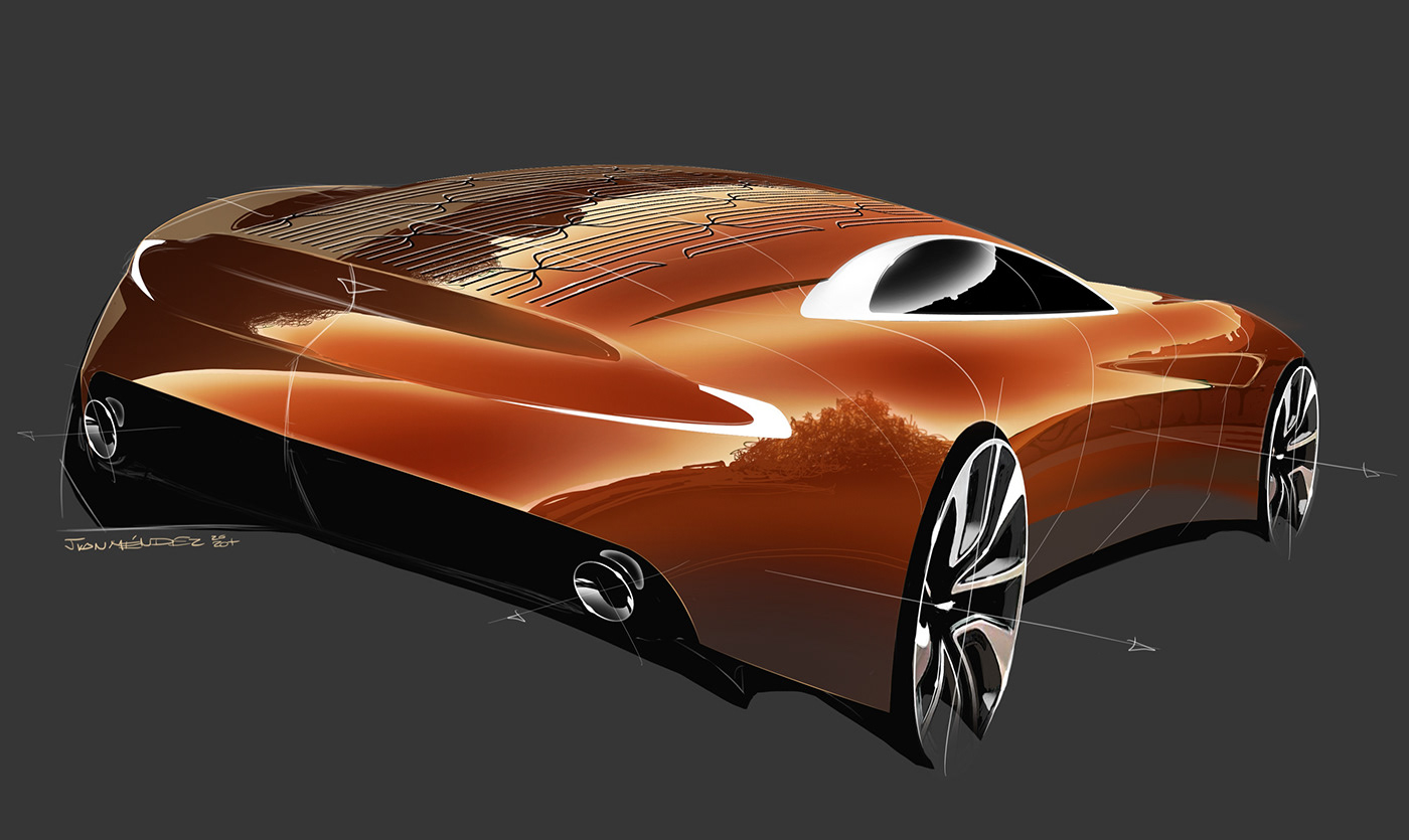 automobile，vehicle，Automobile design，curved surface，streamline，