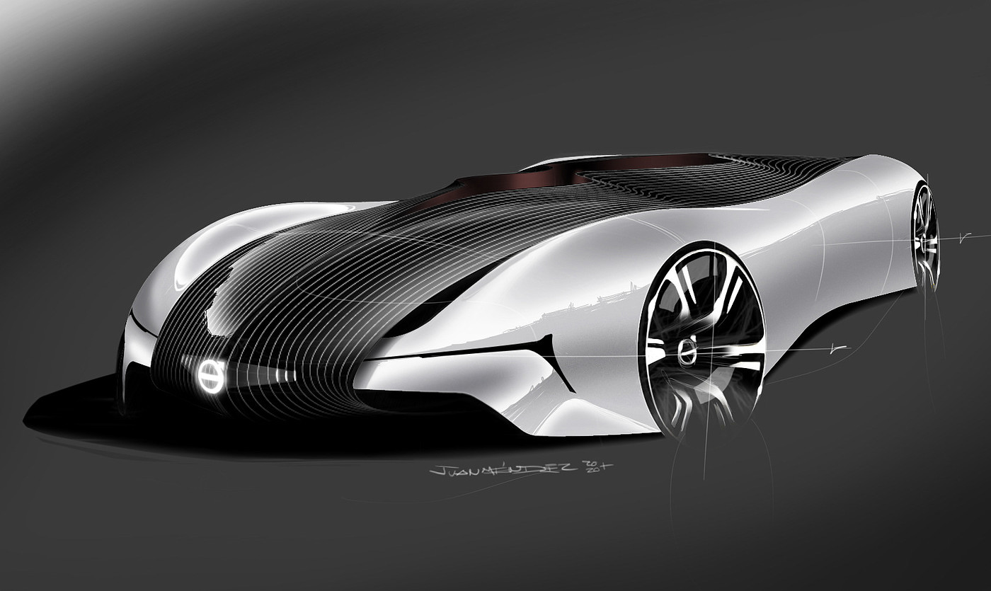 automobile，vehicle，Automobile design，curved surface，streamline，