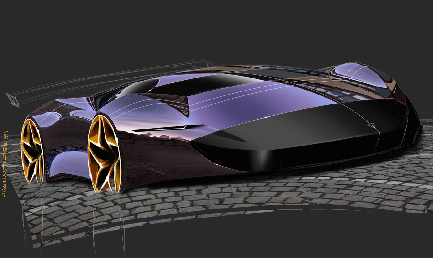 automobile，vehicle，Automobile design，curved surface，streamline，