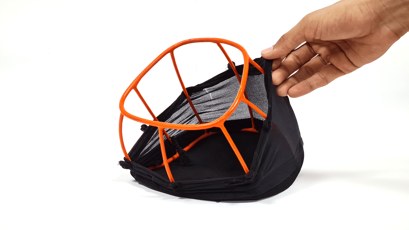 H Vishwassays，Classicon manufacturing，Scale model of membrane chair，rejected material ，Membrane chair，