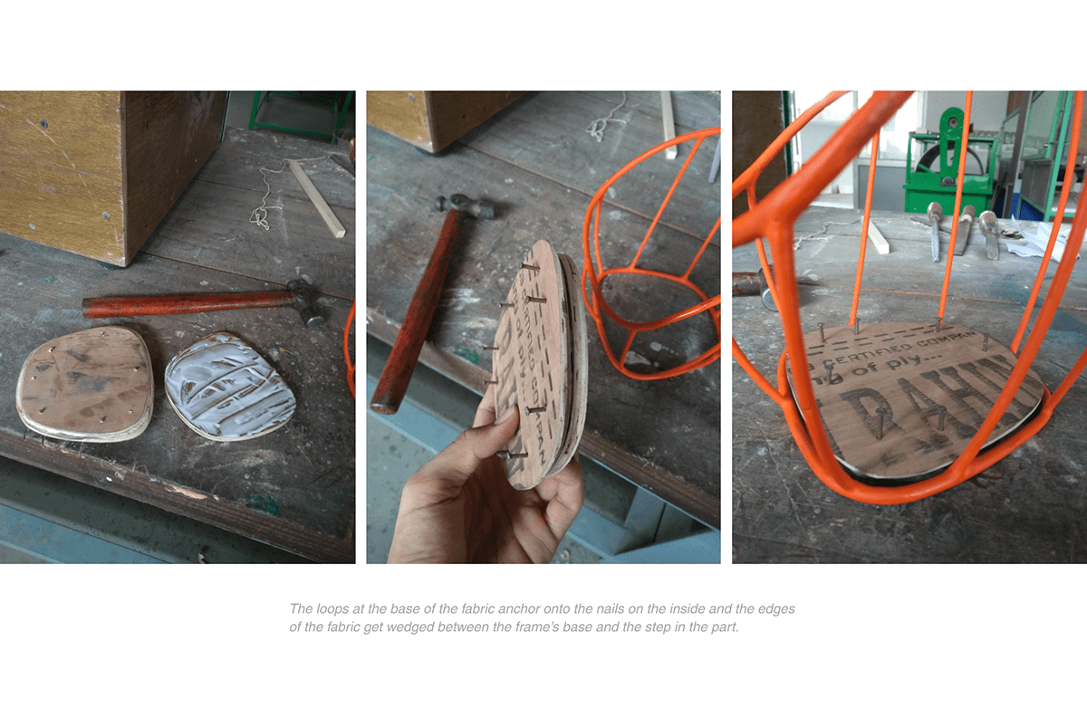 H Vishwassays，Classicon manufacturing，Scale model of membrane chair，rejected material ，Membrane chair，