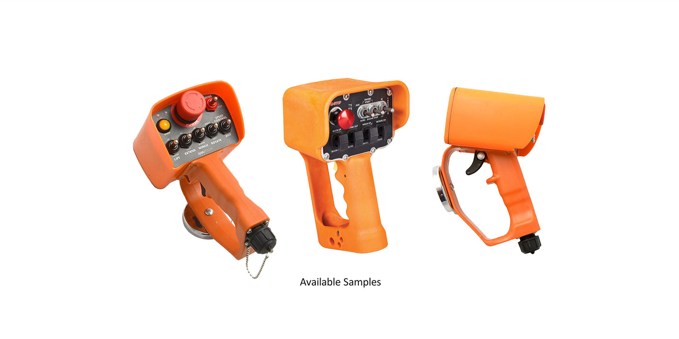 M. Namayandegi，Crane remote control，Ergonomics，security，Light weight，Safety touch sensor，