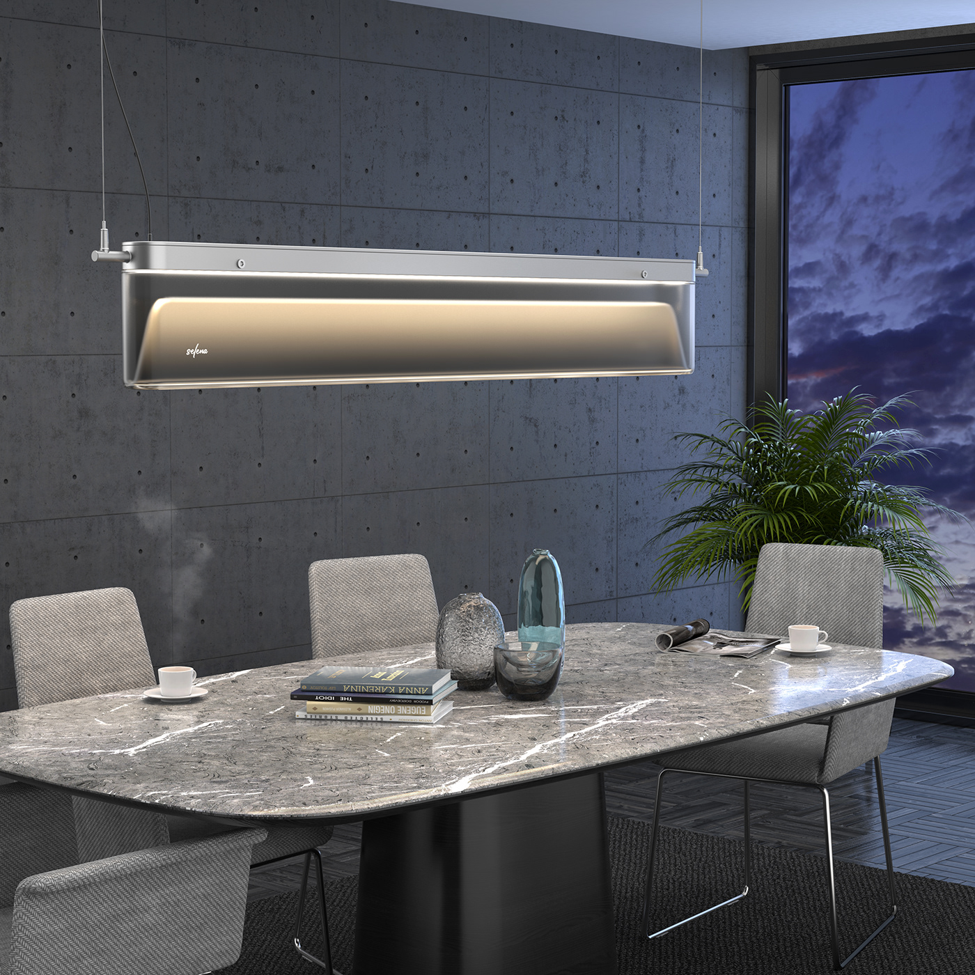 M. Namayandegi，SELENA LIGHTING，Selena lighting series，Pelagic noctilucent jellyfish，LED light source，Glass diffuser，Special design，