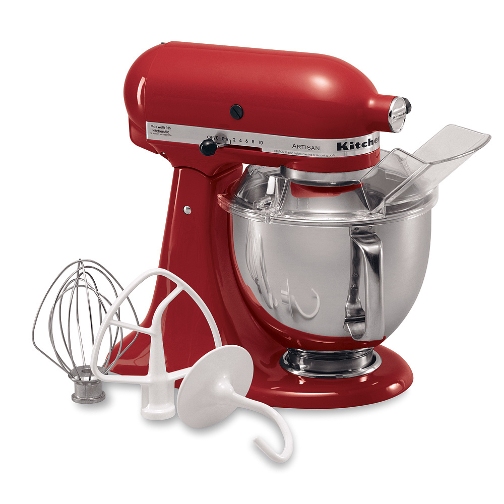 搅拌机，帝国红，325瓦速，KitchenAid，KSM150PSER，