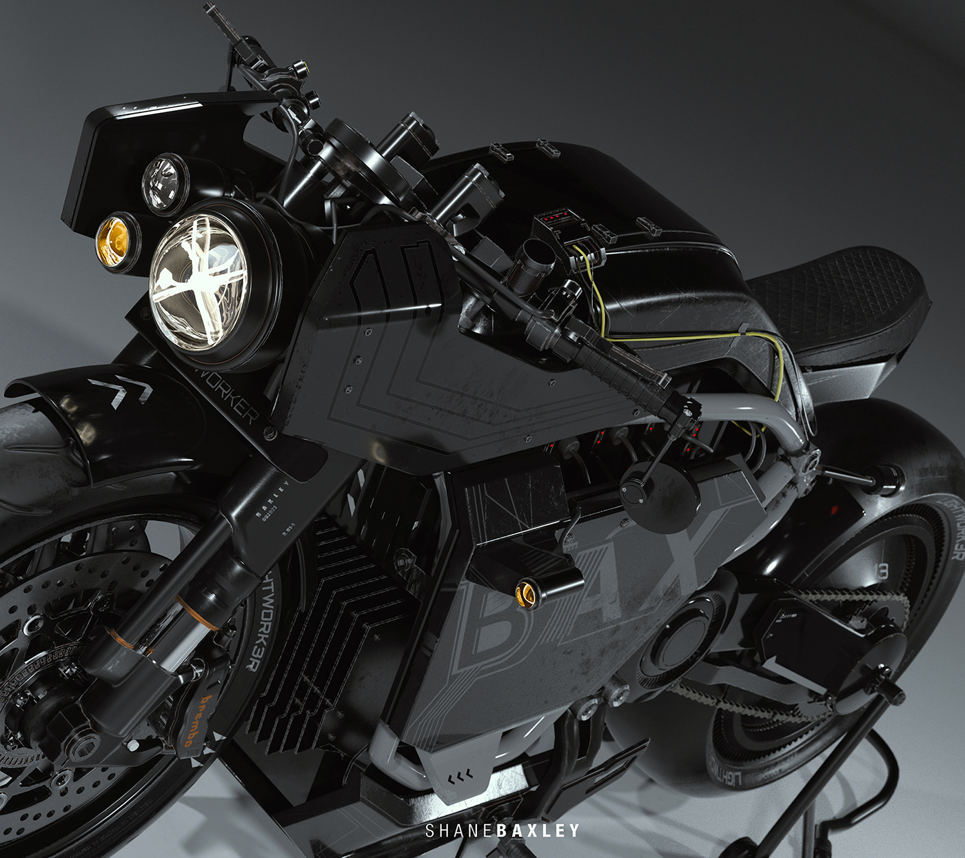 motorcycle，Shane Baxley，BAX MOTO MK3，