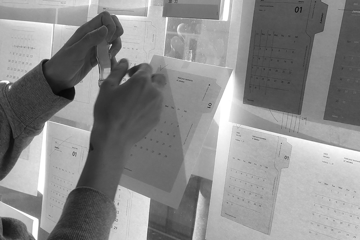 product design，calendar，Memory clip，