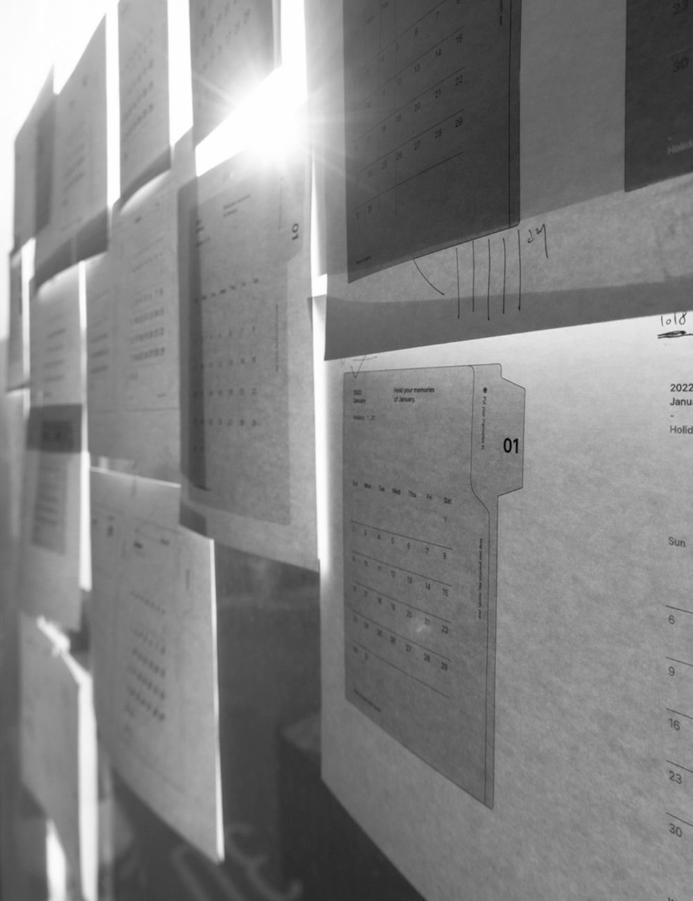 product design，calendar，Memory clip，