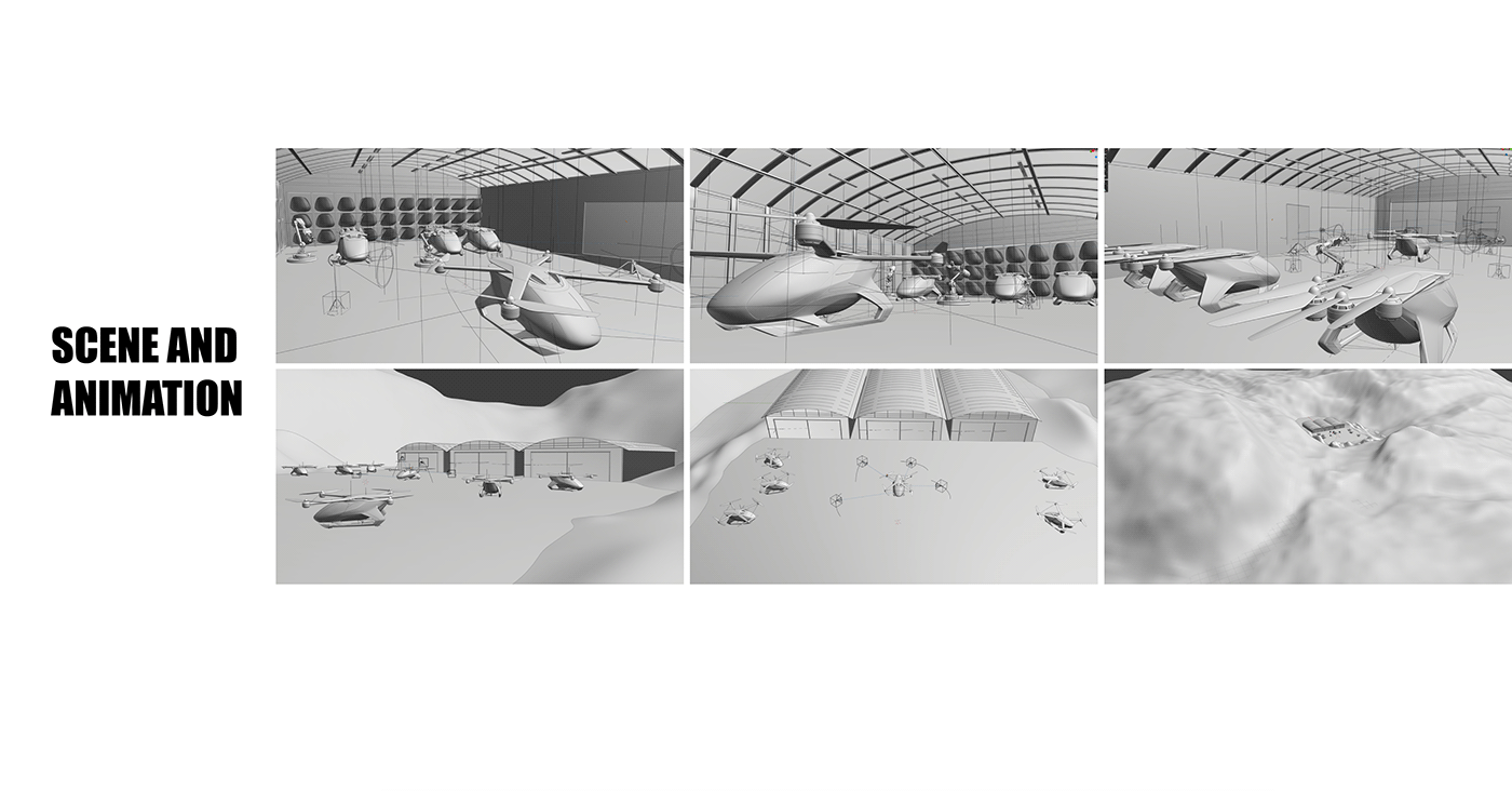 Aerocraft，Aircraft Rescue，Four axis，industrial design，