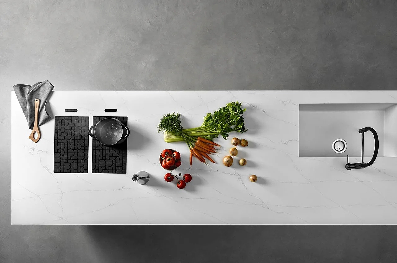 kitchen，High-tech，concealment，Induction cooking device，
