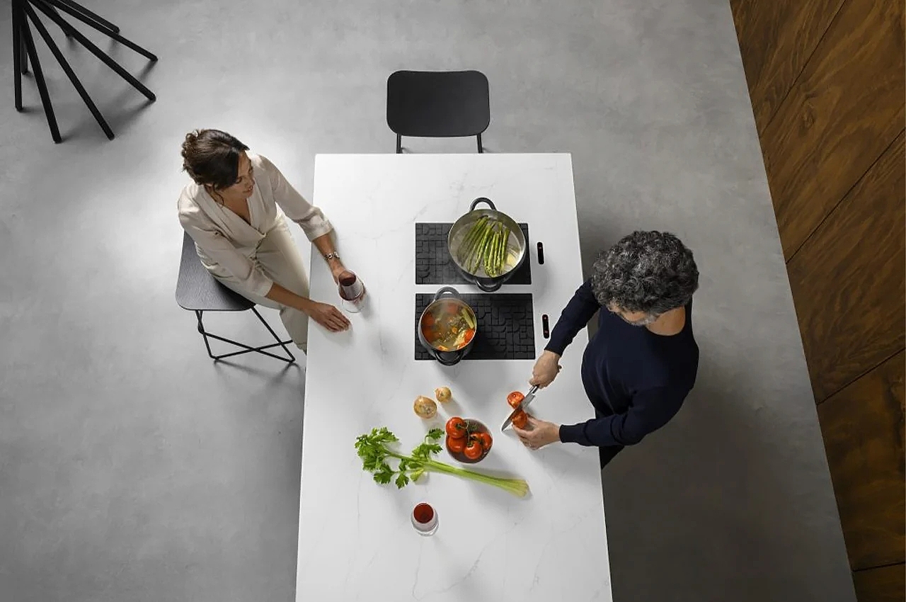 kitchen，High-tech，concealment，Induction cooking device，